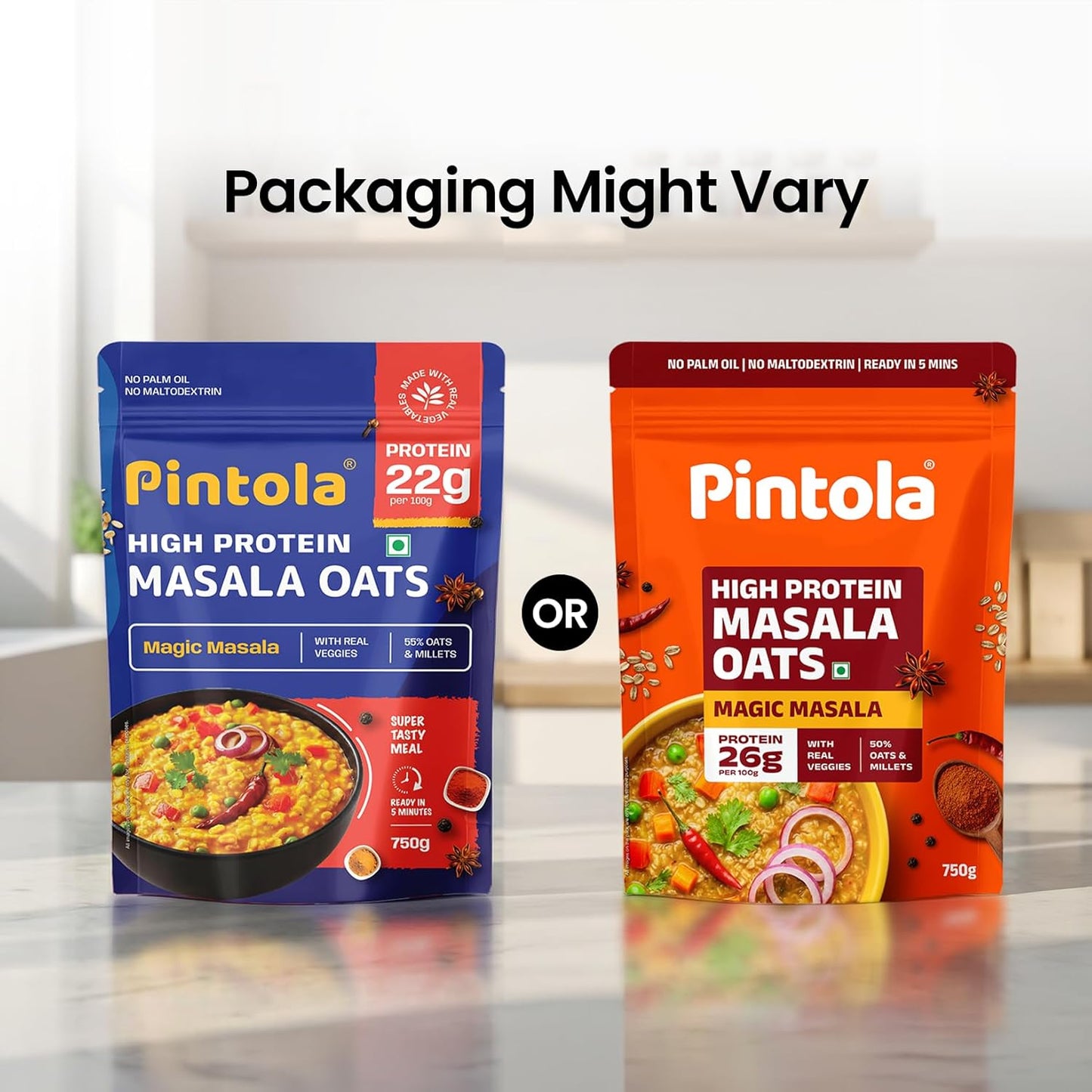 Pintola 26g High Protein Masala Oats 750g