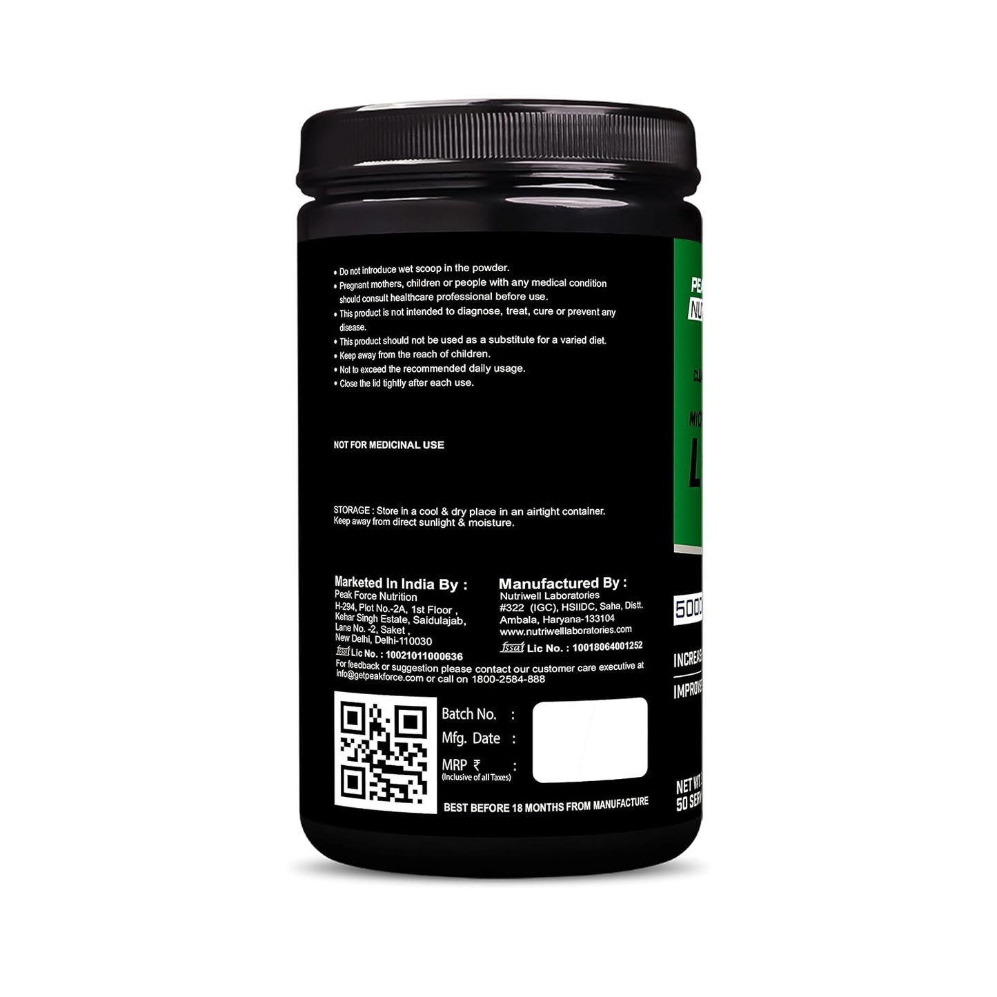 Peak Force Nutrition Micronized L-Glutamine 250g