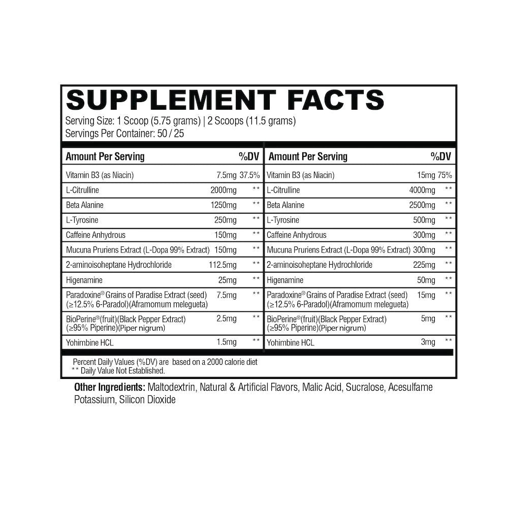 Condemned Labz Convict Pre Workout 50 Servings | High Stim
