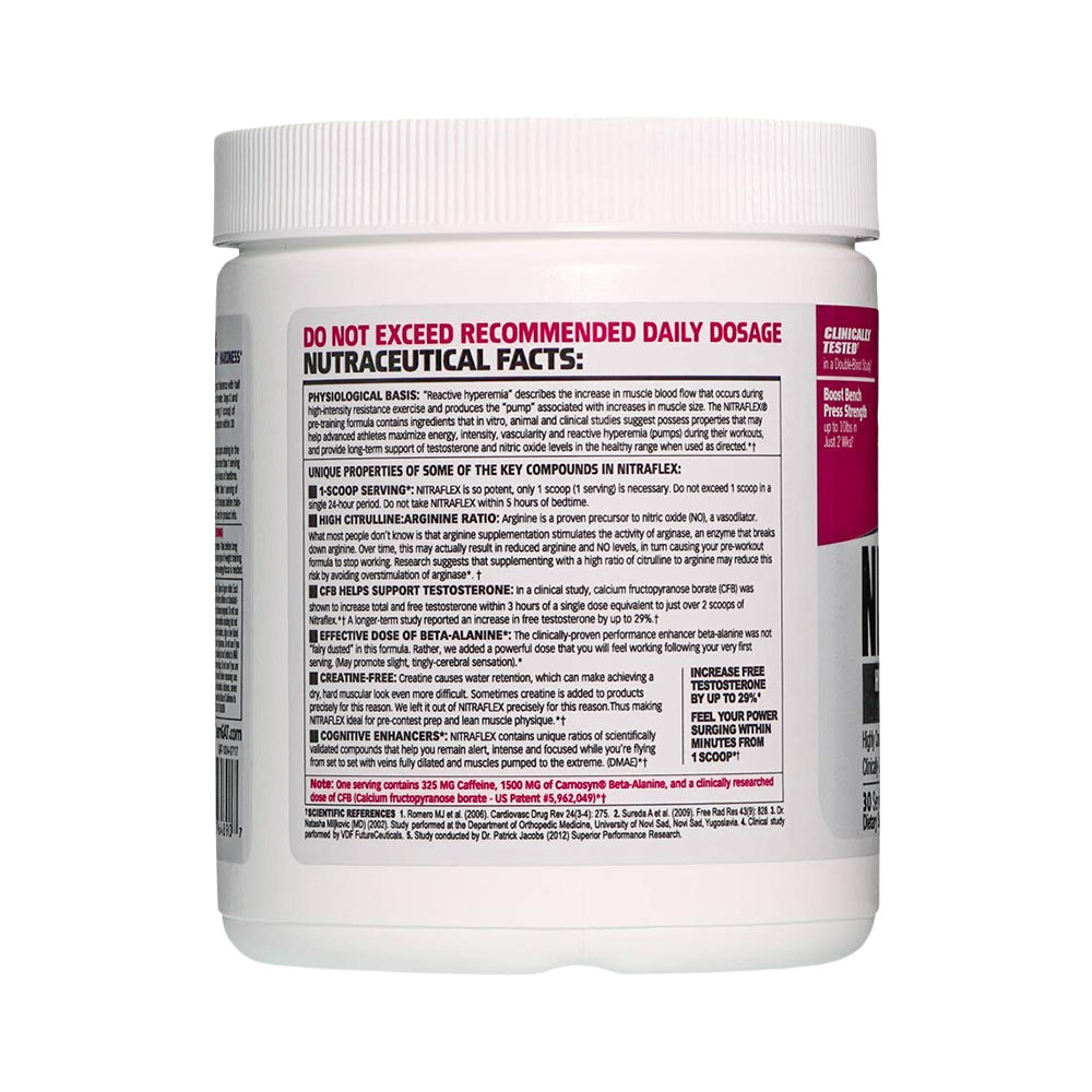GAT Sport Nitraflex Pre Workout 30 Servings | Energy & Pump
