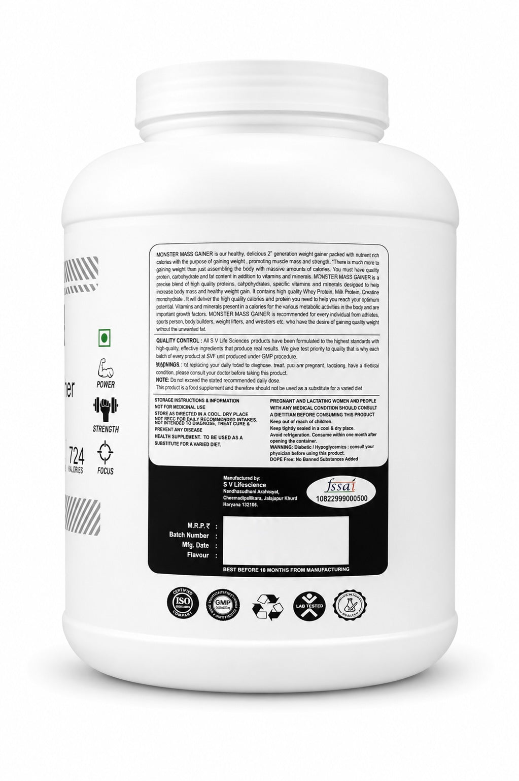 D-Tech Nutrition Monster Mass Gainer Advance 2.7kg | Muscle & Weight Gain