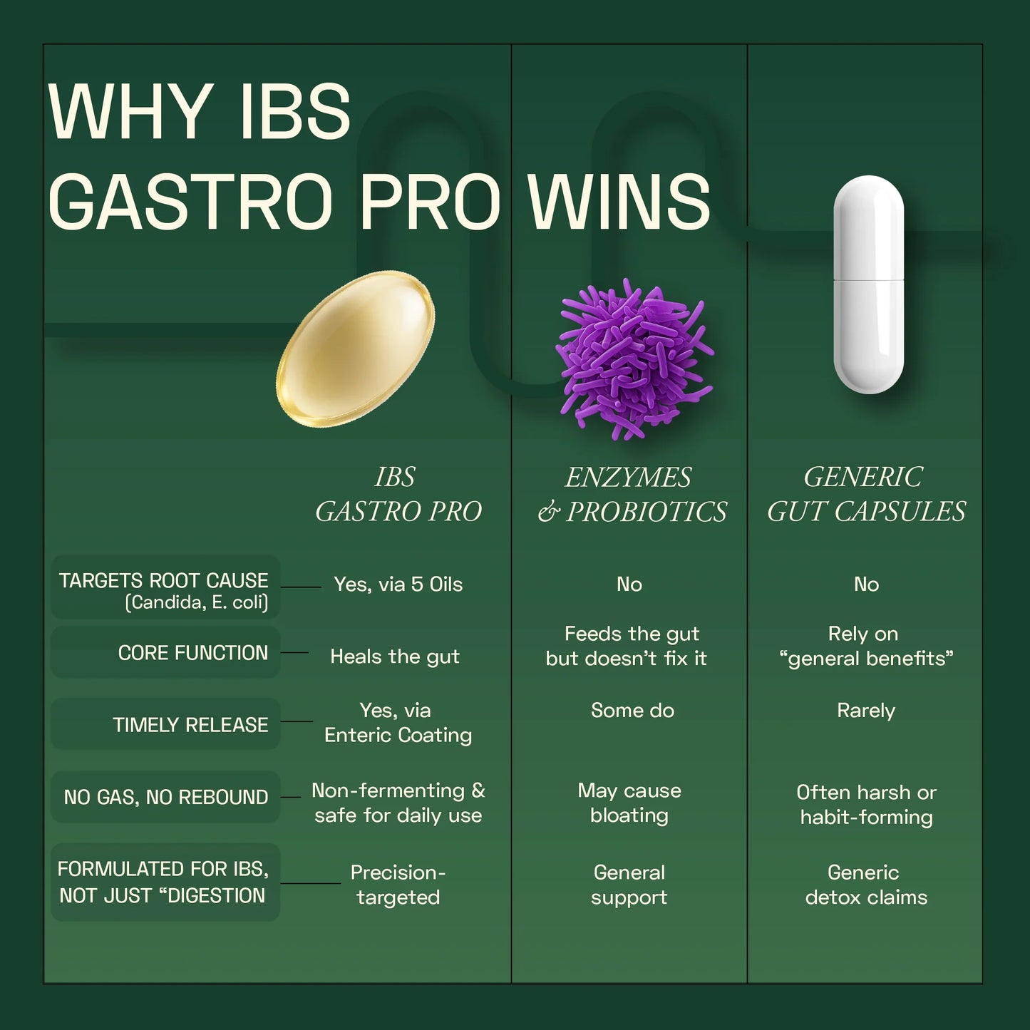 Ace Blend IBS Gastro Pro 60 Softgels | Gut Health Support