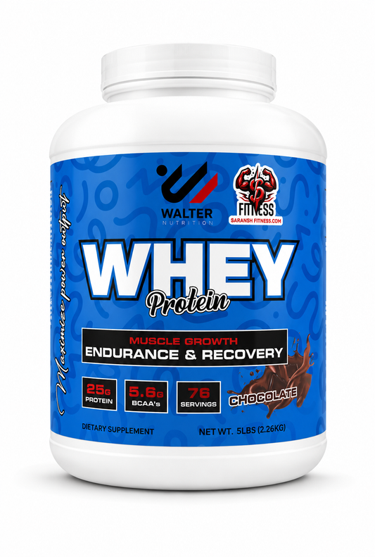 Walter Nutrition Whey Protein | Premium Muscle Support - 76 Servings