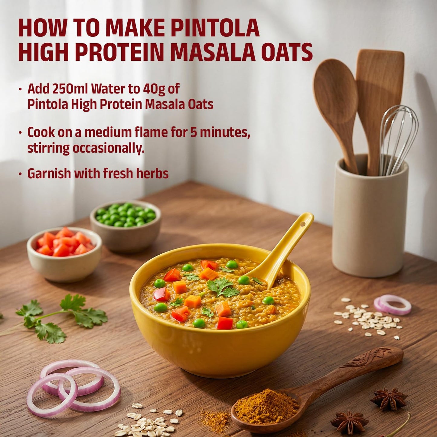Pintola 26g High Protein Masala Oats 750g