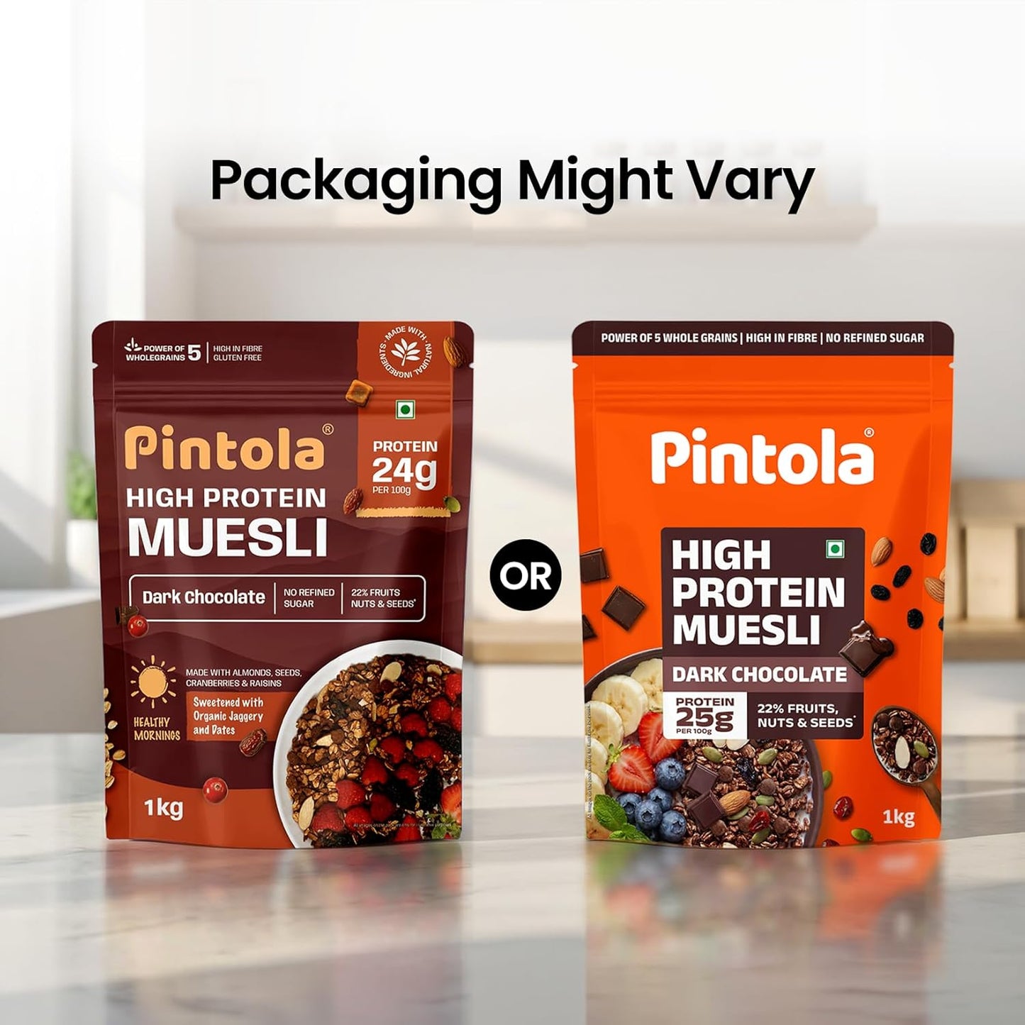Pintola High Protein Muesli Dark Chocolate & Cranberry - 1 Kg