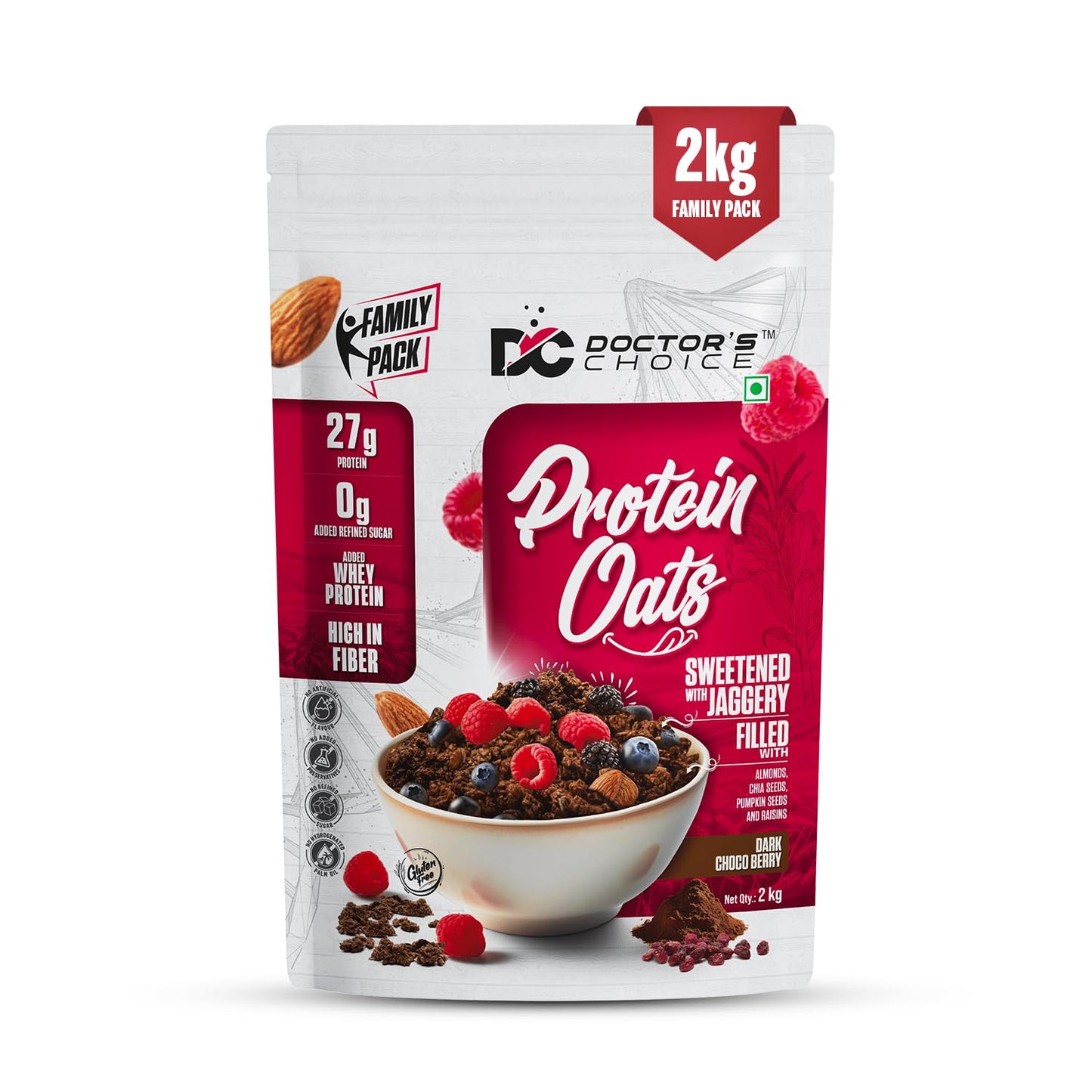Doctor’s Protein Oats Chocolate 2kg | High Protein Oats