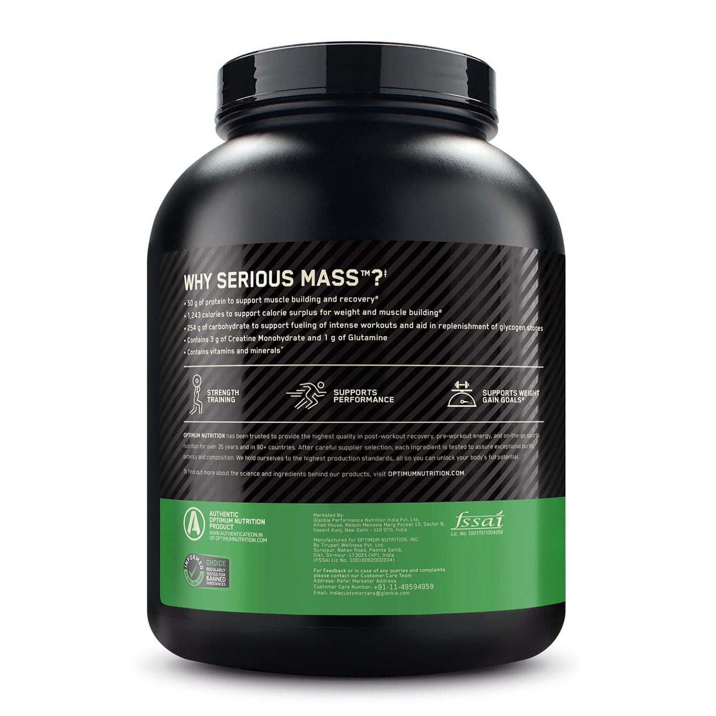 Optimum Nutrition Serious Mass 3kg | Weight Gainer