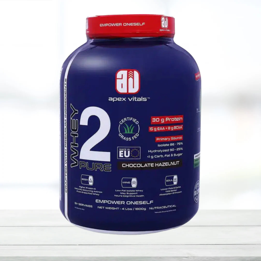 Apex Vitals Whey 2 Pure 4lbs | Premium Whey Protein