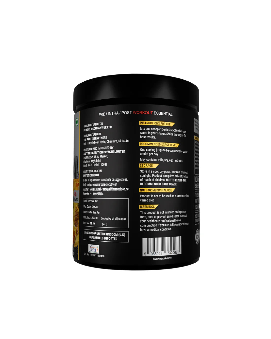 BritPro London EAA + BCAA Powder 40 Servings
