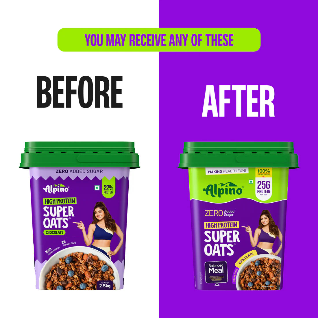 Alpino High Protein Super Oats Chocolate 2.5kg