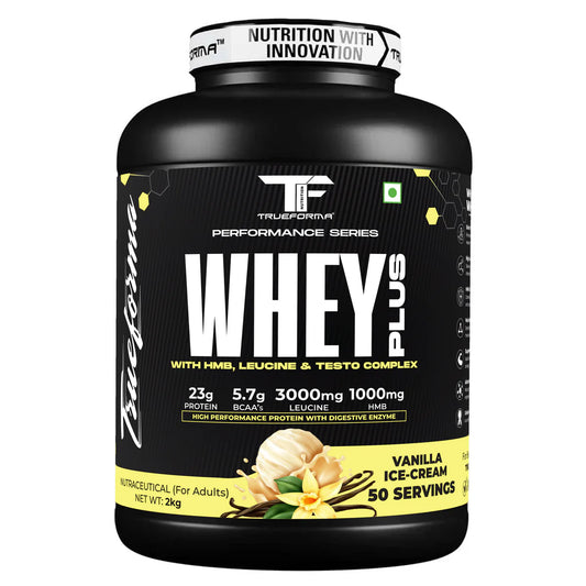 Trueforma® Whey+ Protein with HMB, Leucine, Ginseng &amp; Tribulus 50 Serving - 2 kg