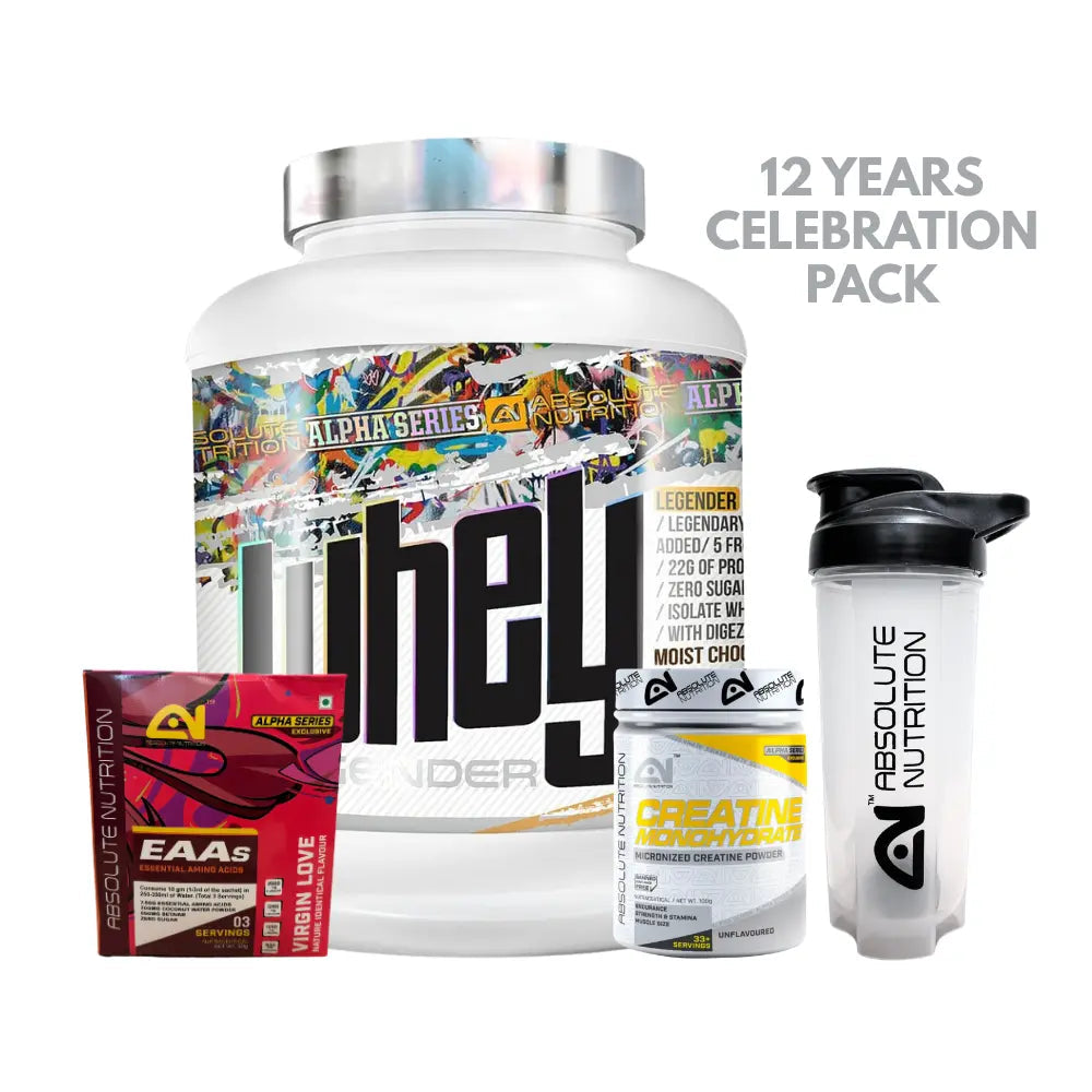 ABSOLUTE NUTRITION WHEY LEGENDER 12 YEARS CELEBRATION PACK – 2KG
