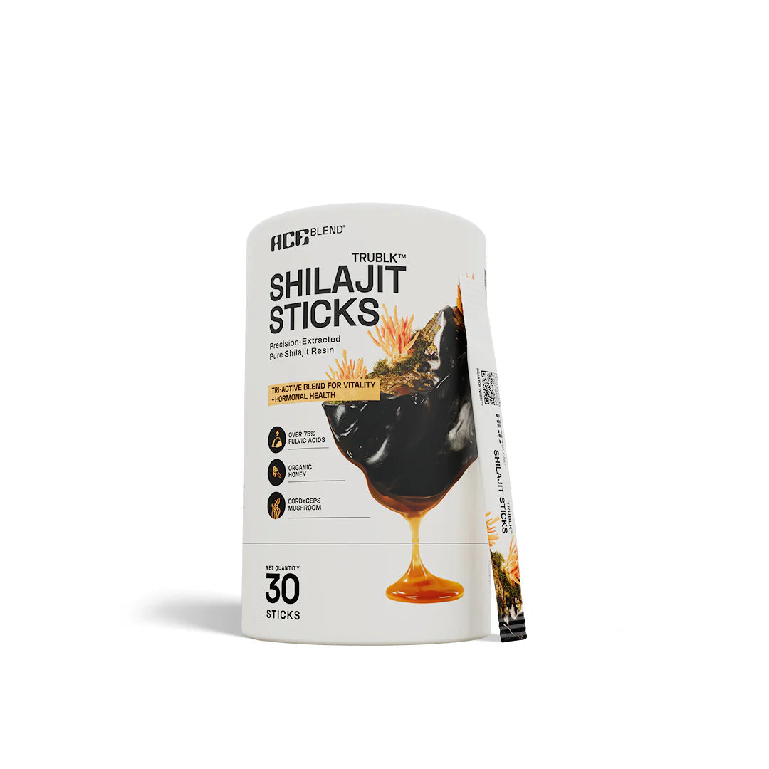 Ace Blend TRUBLK™ Shilajit Sticks | Energy & Vitality - Pack Of 30