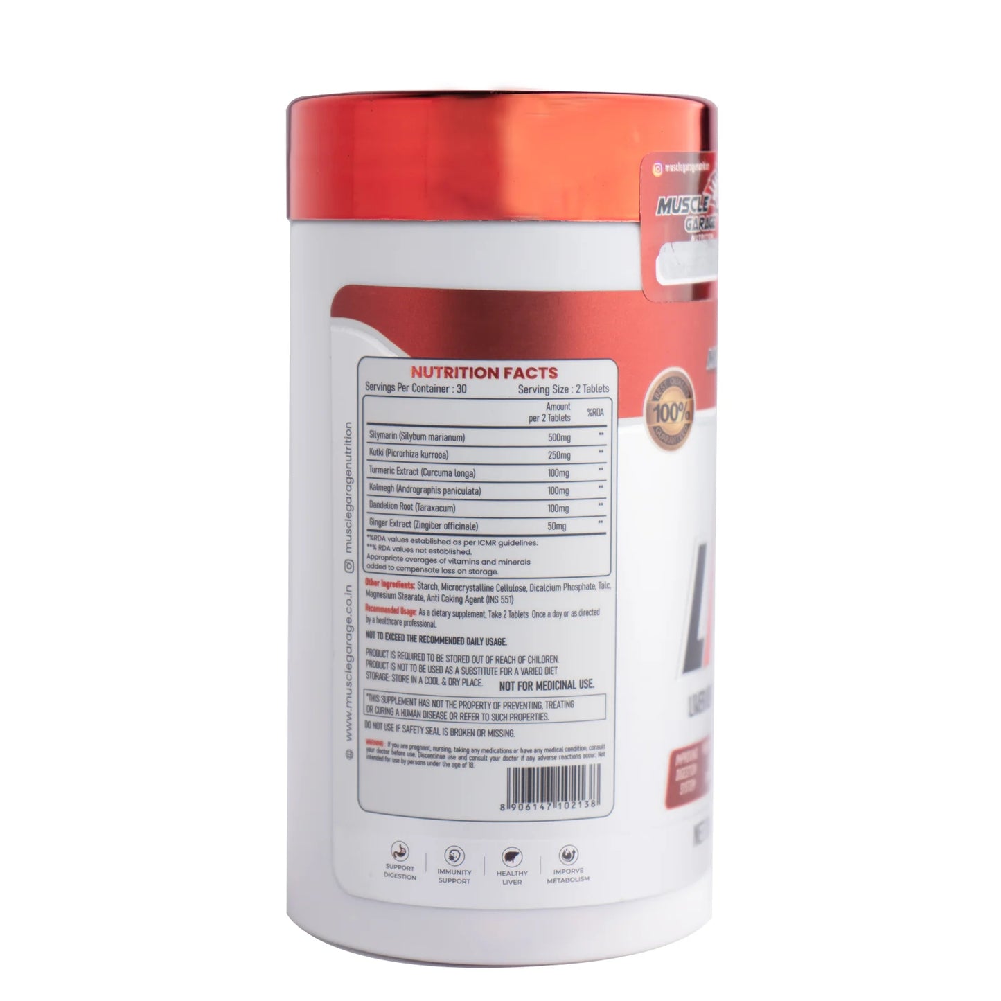 Muscle Garage Liver Detox & Repair Formula 60 Tablets