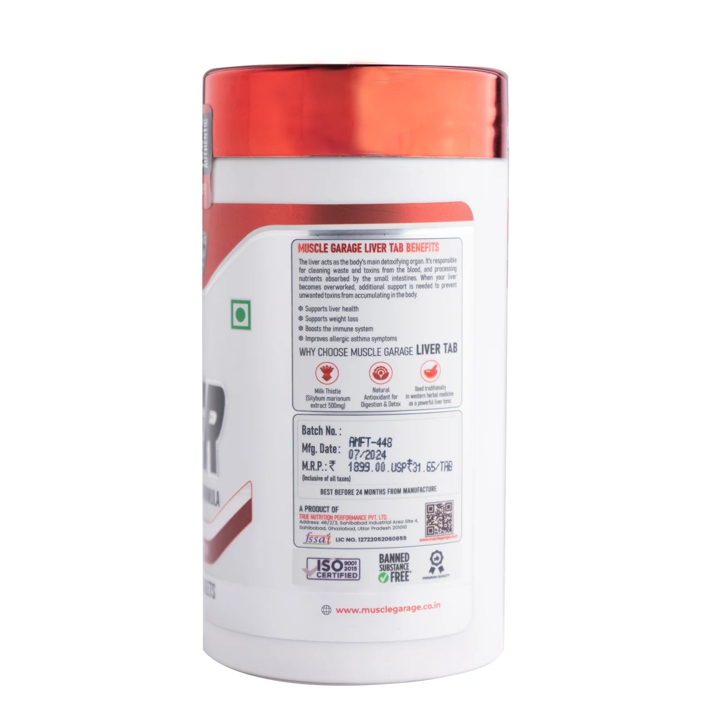 Muscle Garage Liver Detox & Repair Formula 60 Tablets