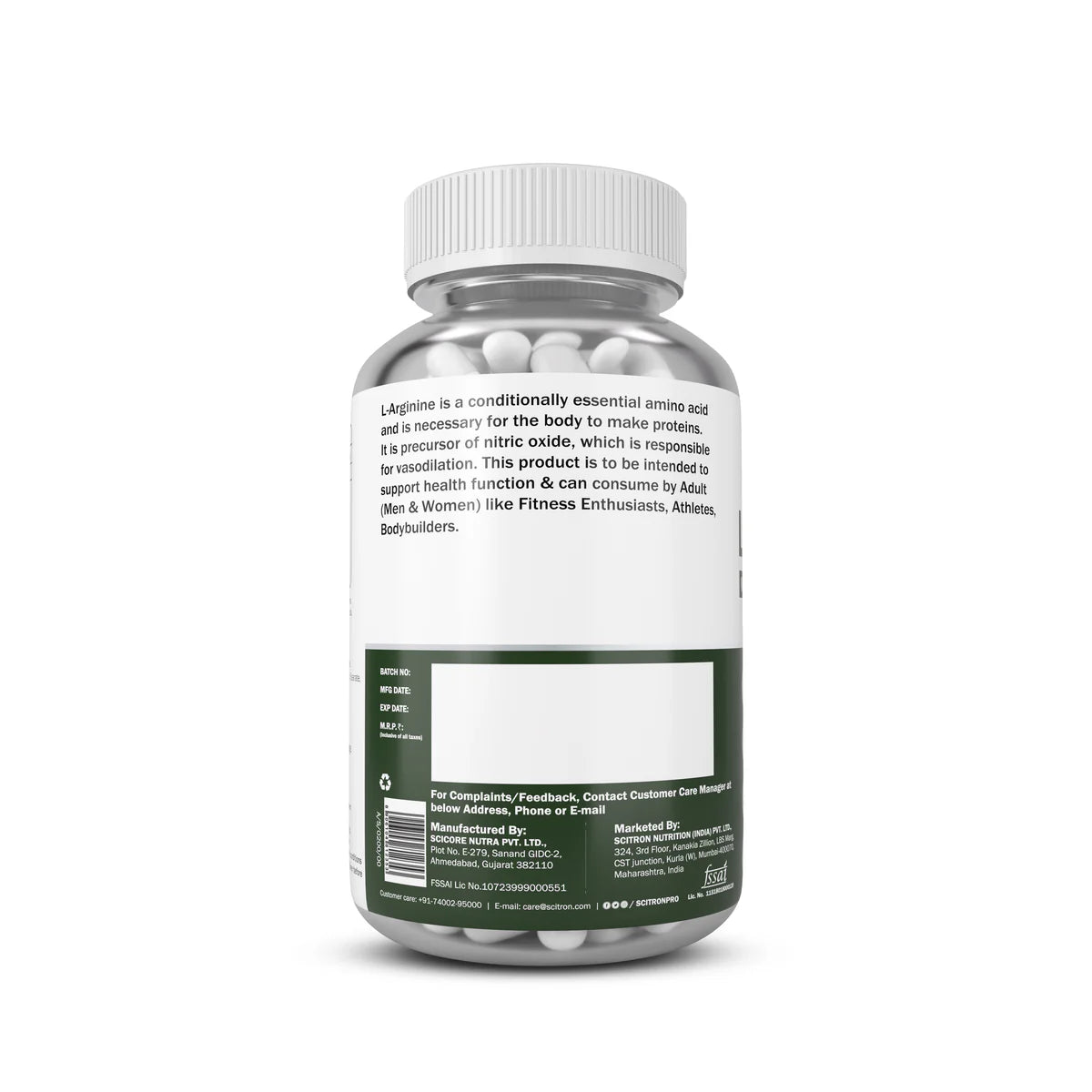 Scitron L-Arginine Nitric Oxide 90 Tablets