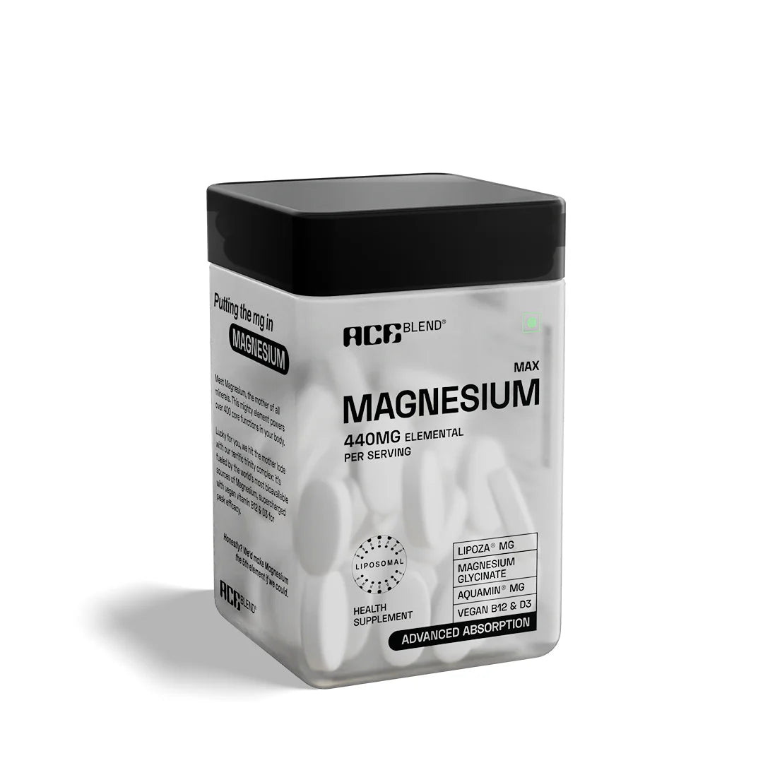 Ace Blend Max Magnesium | Triple Magnesium Complex - 60 Tablets