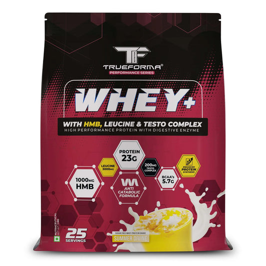 Trueforma Whey+ Protein with HMB & Testo Complex | 1 KG