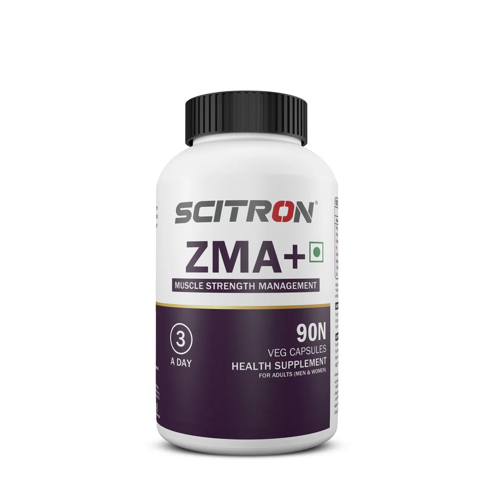 Scitron ZMA+ Zinc Magnesium Vitamin B6 | 90 Veg Capsules