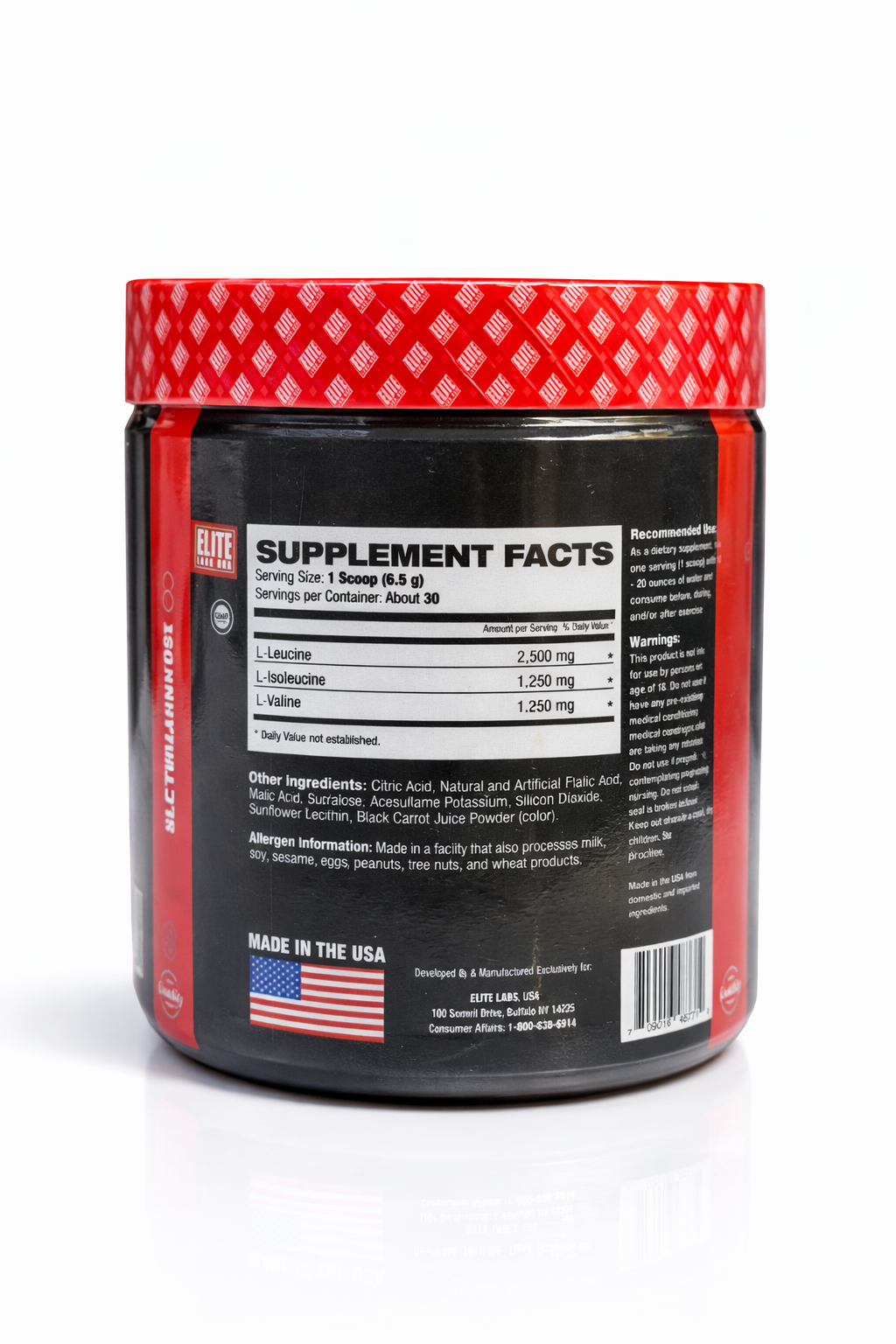 Elite Labs True BCAA 30 Servings | Muscle Recovery