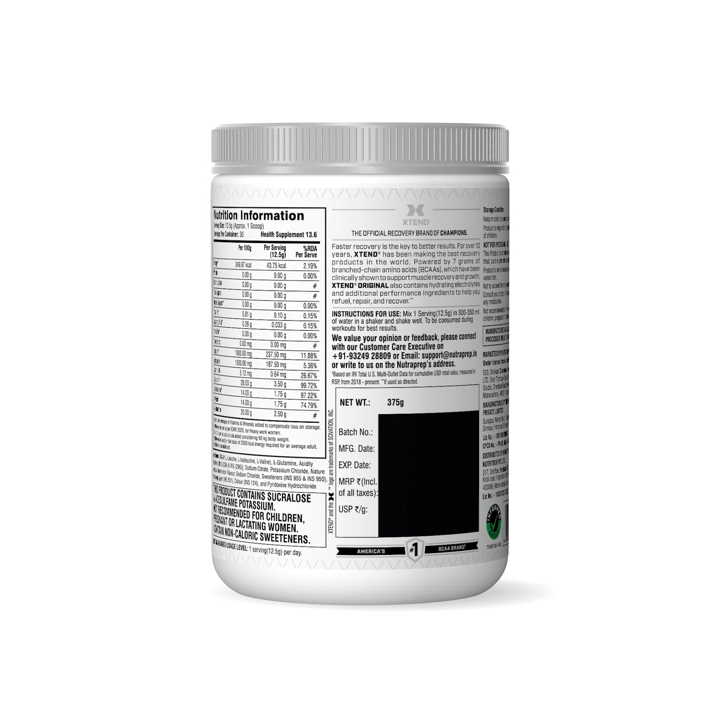 XTEND Original BCAA Powder 30 Servings