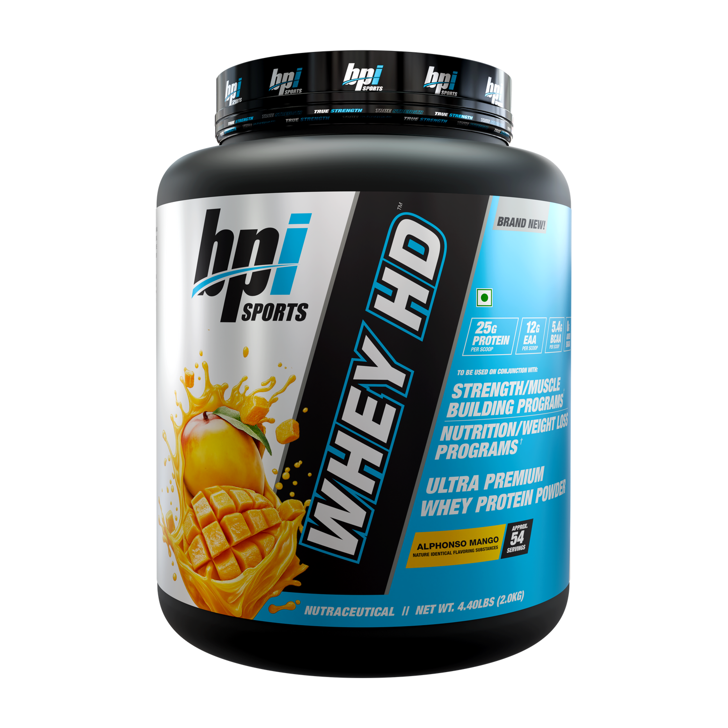 BPI Sports Whey HD 4.4lb | 25g Protein Per Serving