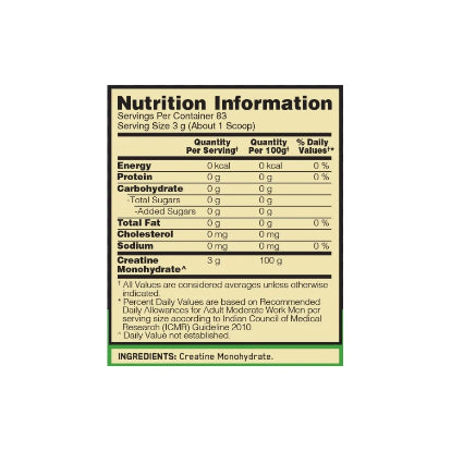 Optimum Nutrition Micronized Creatine 250g | 83 Servings