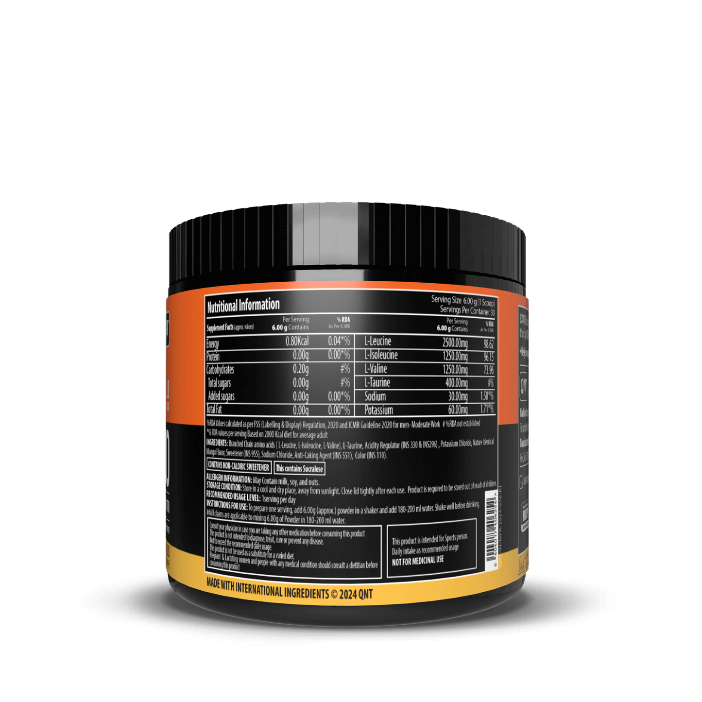 QNT BCAA 8500 180g | 2:1:1 BCAA Formula