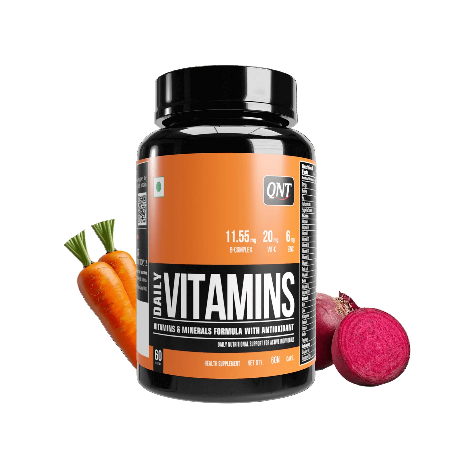 QNT Daily Vitamins 60 Capsules | Multivitamin & Minerals