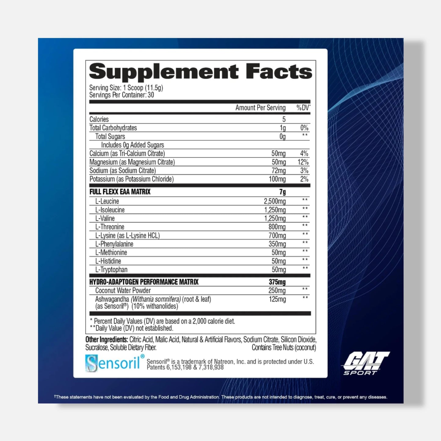 GAT Sport Flexx EAAs + Hydration 345g | 30 Servings