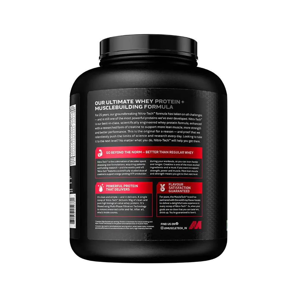 MuscleTech Nitro-Tech Whey Protein 1.81kg | 30g Protein