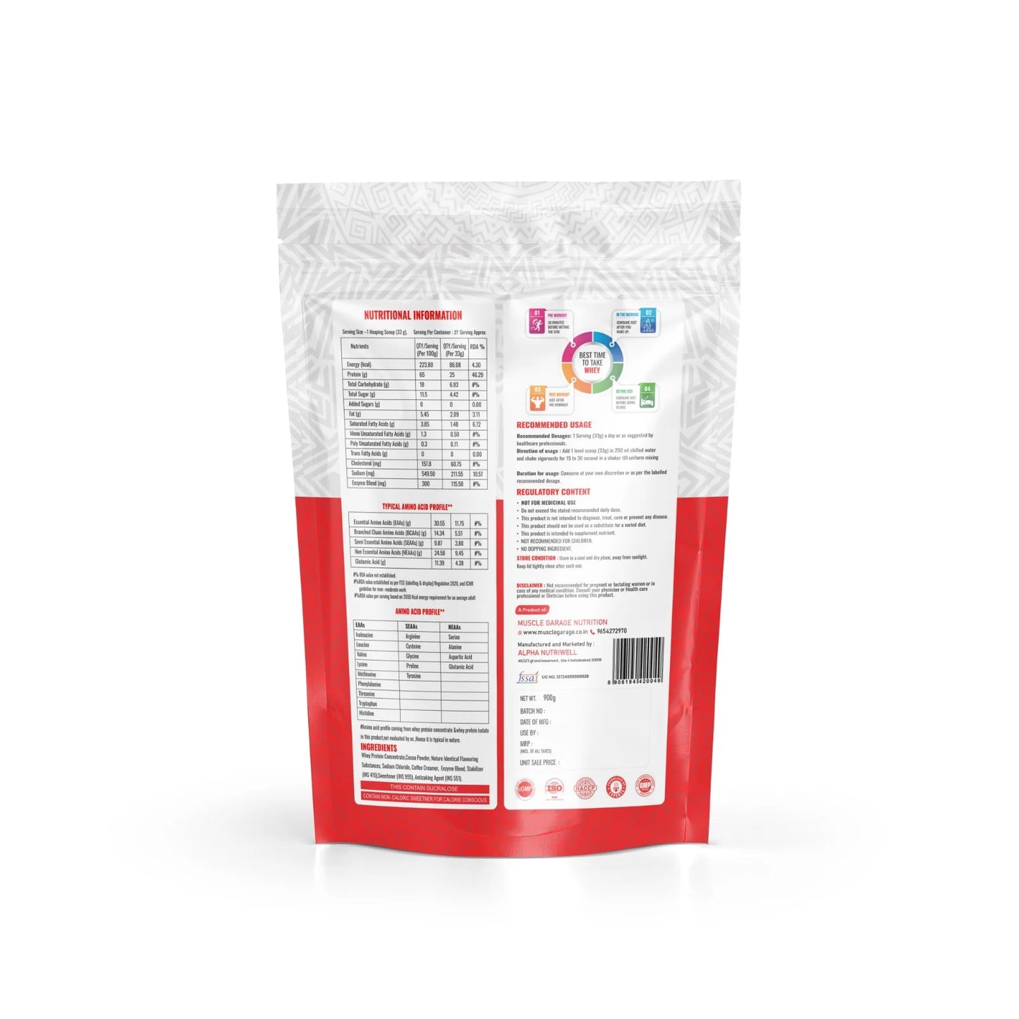 Muscle Garage Premium Whey Protein 900g (2 lbs)