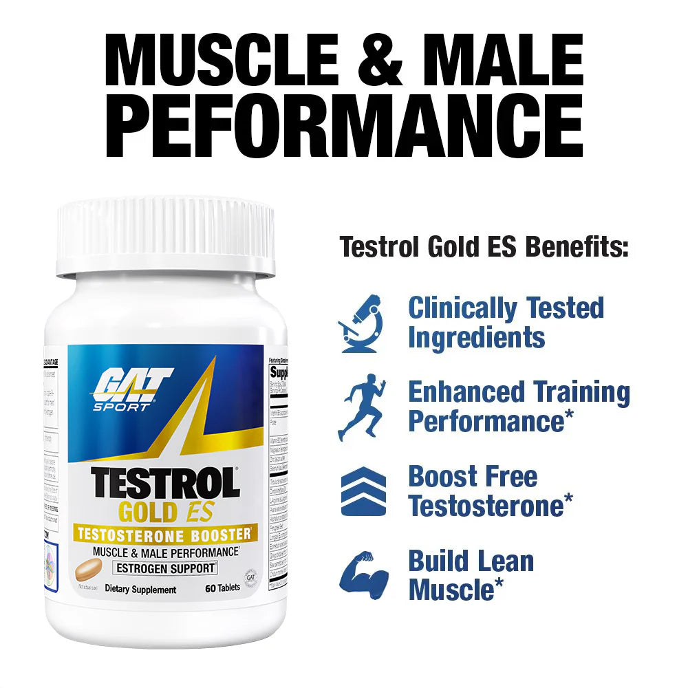 GAT Sport Testrol Gold ES 60 Tablets | Testosterone Support