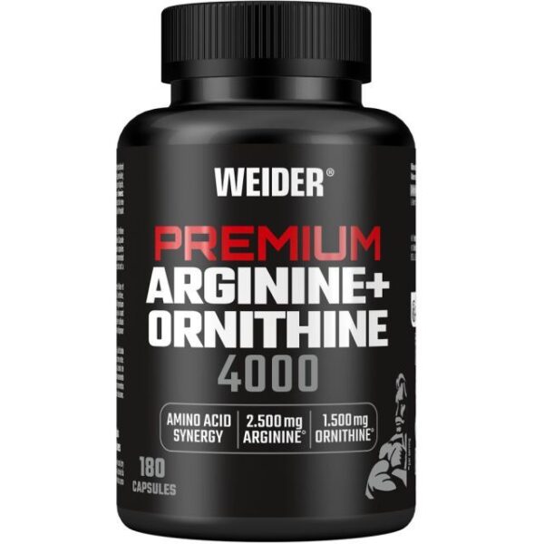 Weider Premium Arginine + Ornithine 4000 | 180 Capsules