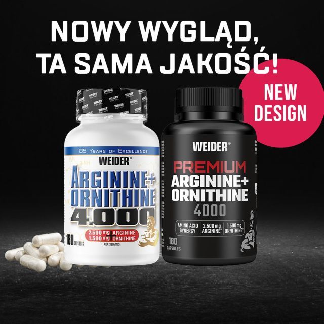 Weider Premium Arginine + Ornithine 4000 | 180 Capsules