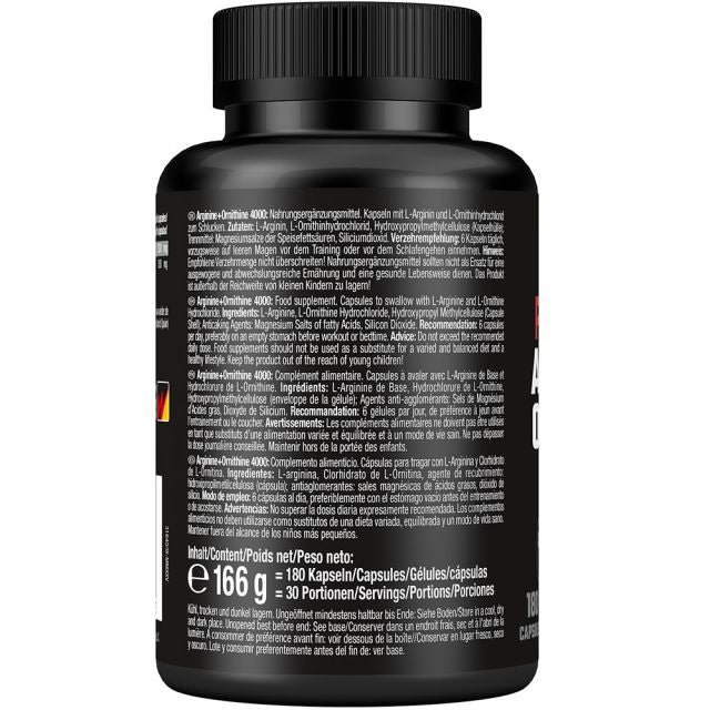 Weider Premium Arginine + Ornithine 4000 | 180 Capsules