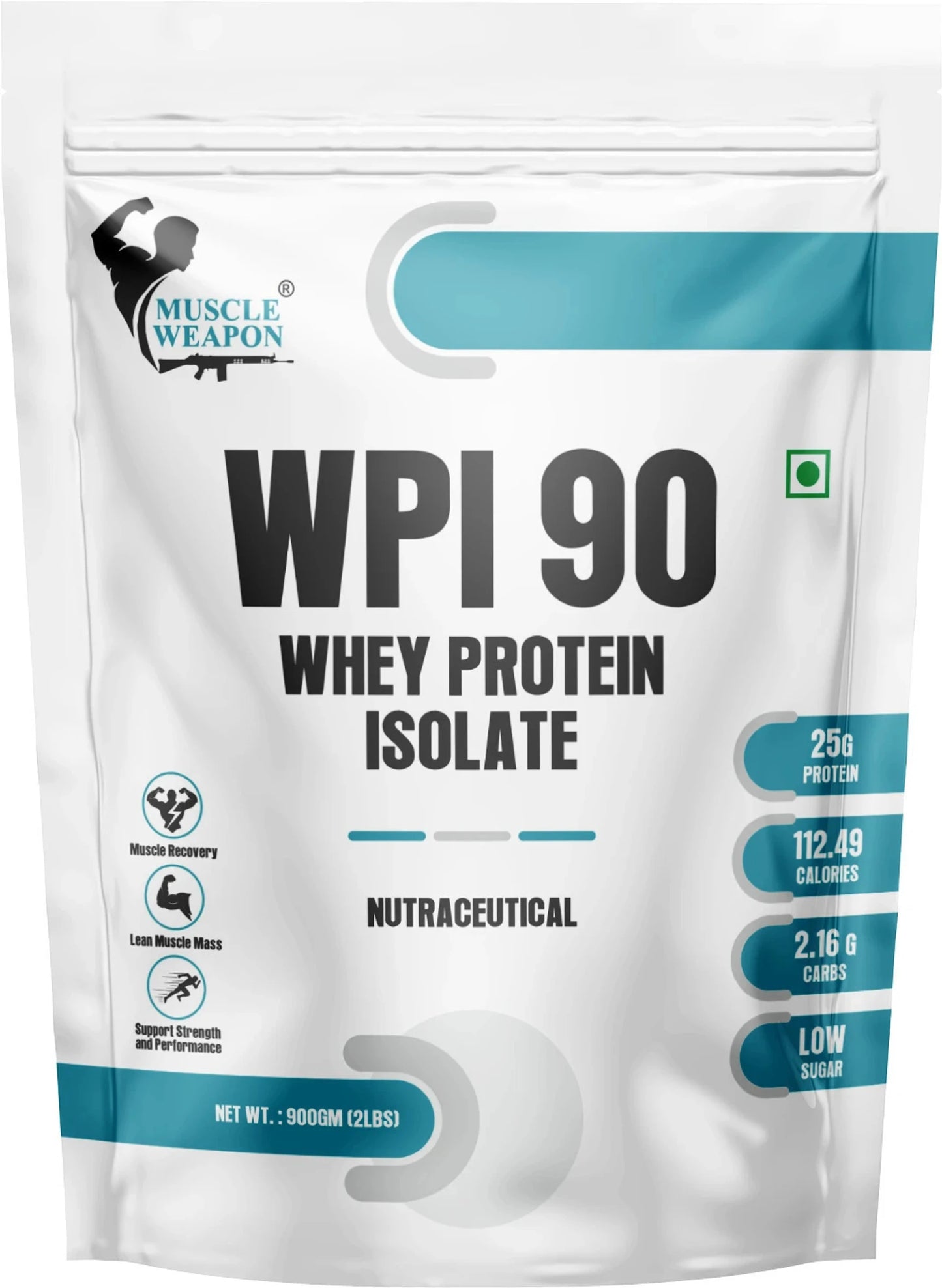 Muscle Weapon 90% Whey Isolate Protein 2lbs - Kesar Kulfi